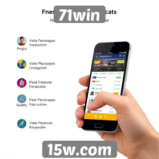 Funcionalidades do aplicativo móvel 71win avaliadas